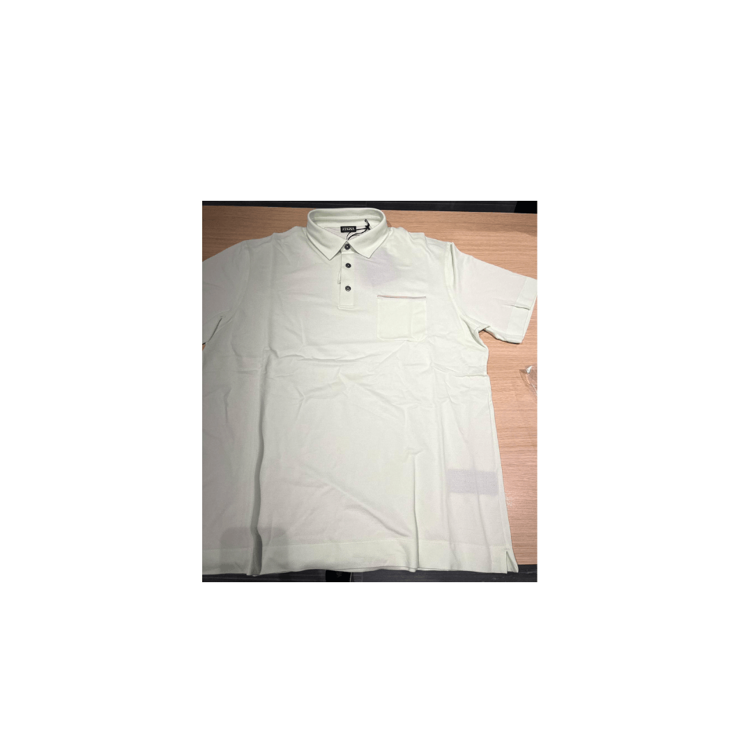 Ermenegildo Zegna o1s1rm0225 RUD392 Polo Shirt in White Size US L / EU 52-54 / 3 - 1 Thumbnail