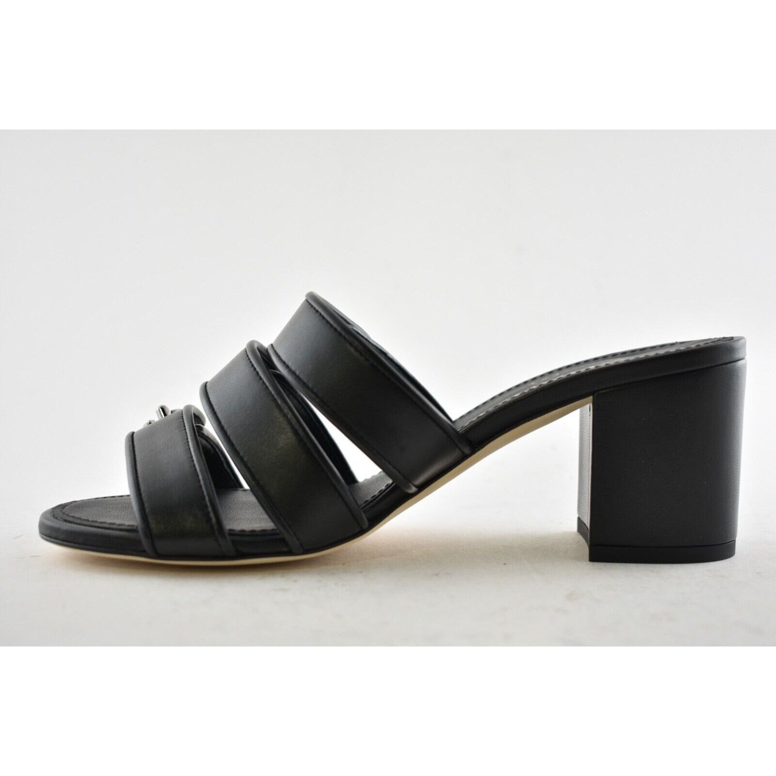 Chanel 19P Turnlock CC Logo Mule Strap Slide Block Heel Sandal 36 Size US 6 / IT 36 - 9 Thumbnail