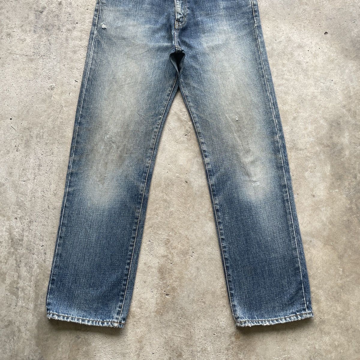 Japanese Brand W30x30💥 Vintage Japanese Faded Jeans MudWash Denim Pants Size US 30 / EU 46 - 4 Thumbnail