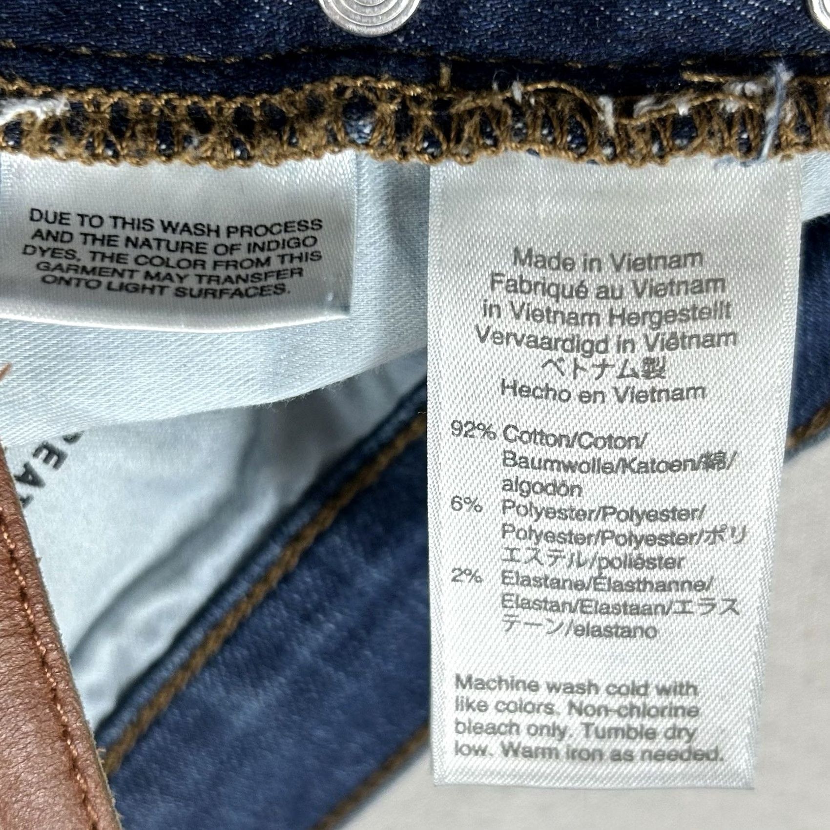 J.Crew VINTAGE J.Crew Jeans Women's 26T Straight Denim Blue 30in Inseam Rise Mid 8.5-10.5in Stretch Pocket Size 26" / US 2 / IT 38 - 7 Thumbnail