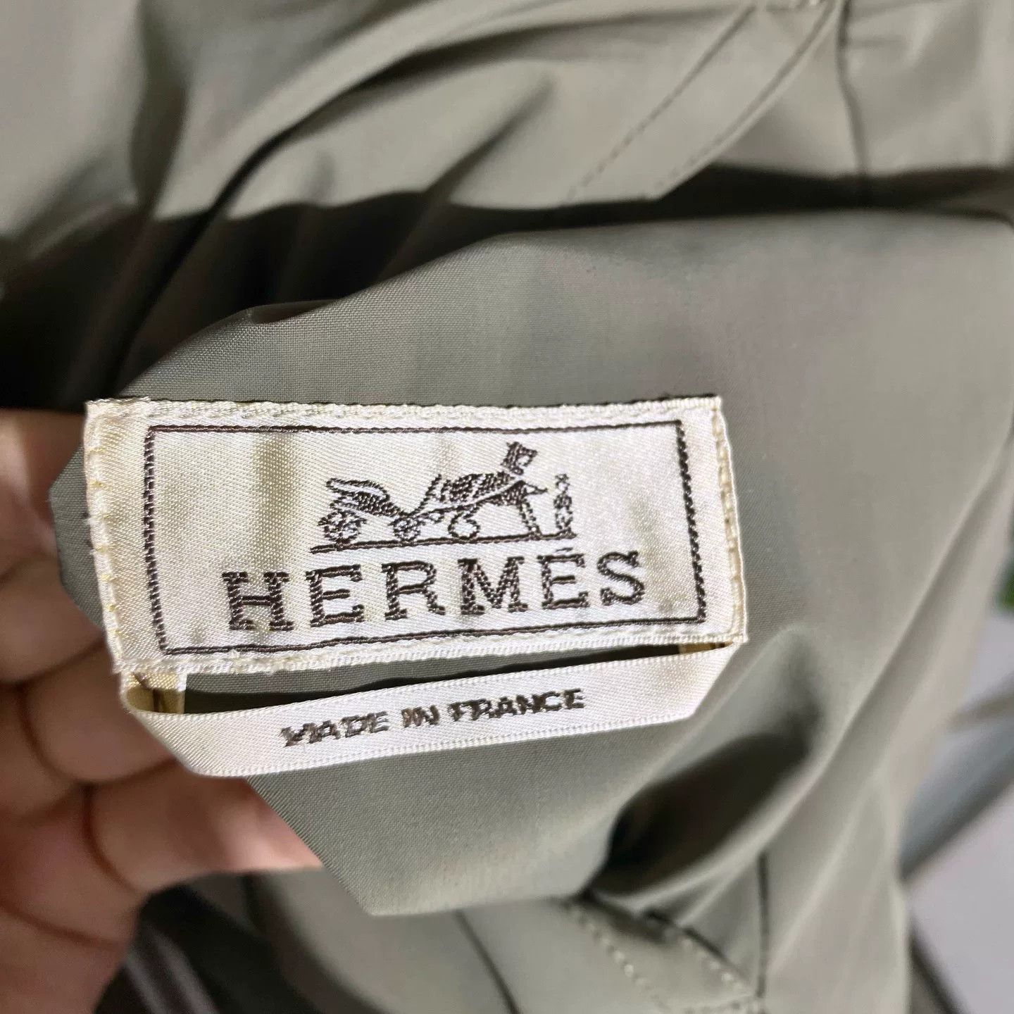 Hermes hermes gray green baseball jacket dual-sided Size US L / EU 52-54 / 3 - 5 Thumbnail