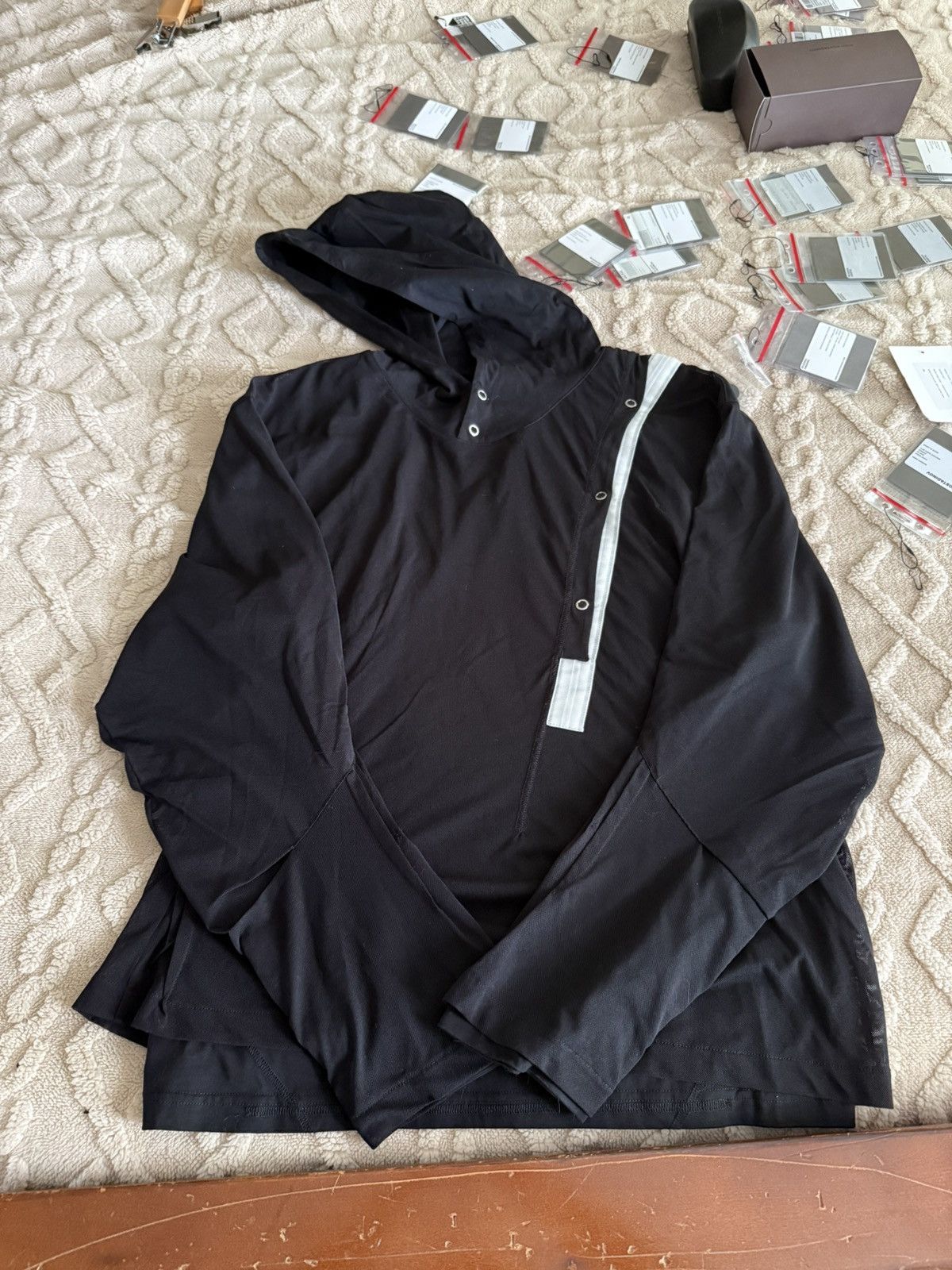 Kiko Kostadinov Inex Hooded Top Black 44 Size US S / EU 44-46 / 1 - 2 Thumbnail