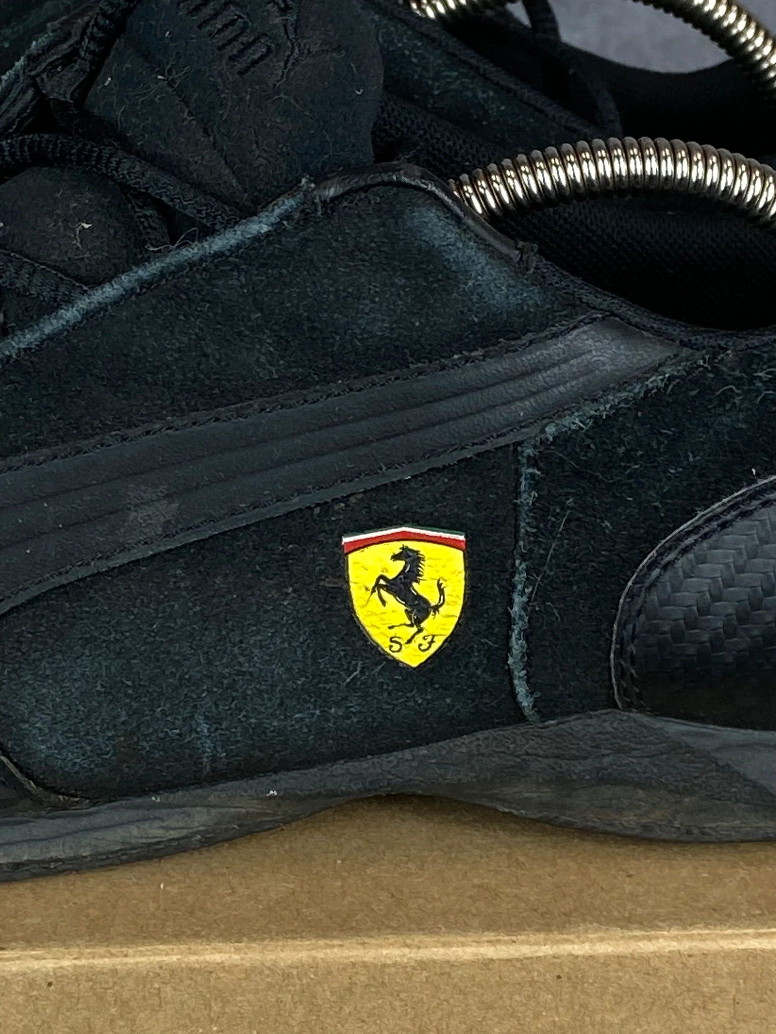 Puma Puma Ferrari Black Suede Sneakers 38.5 Size US 5.5 / EU 38 - 3 Thumbnail