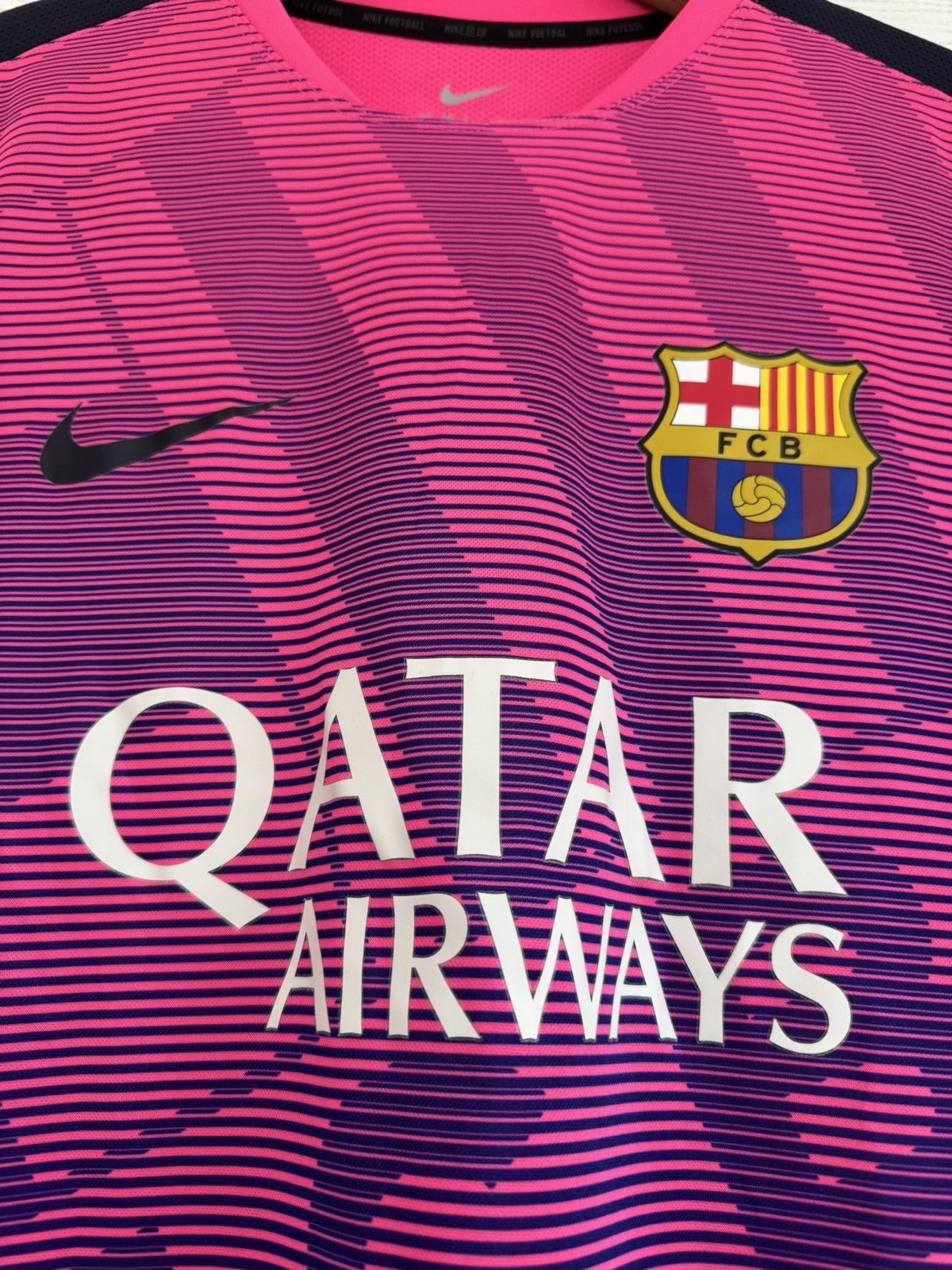 Nike Barcelona 2015-2016 Soccer Training Jersey Football Shirt Size US M / EU 48-50 / 2 - 7 Thumbnail
