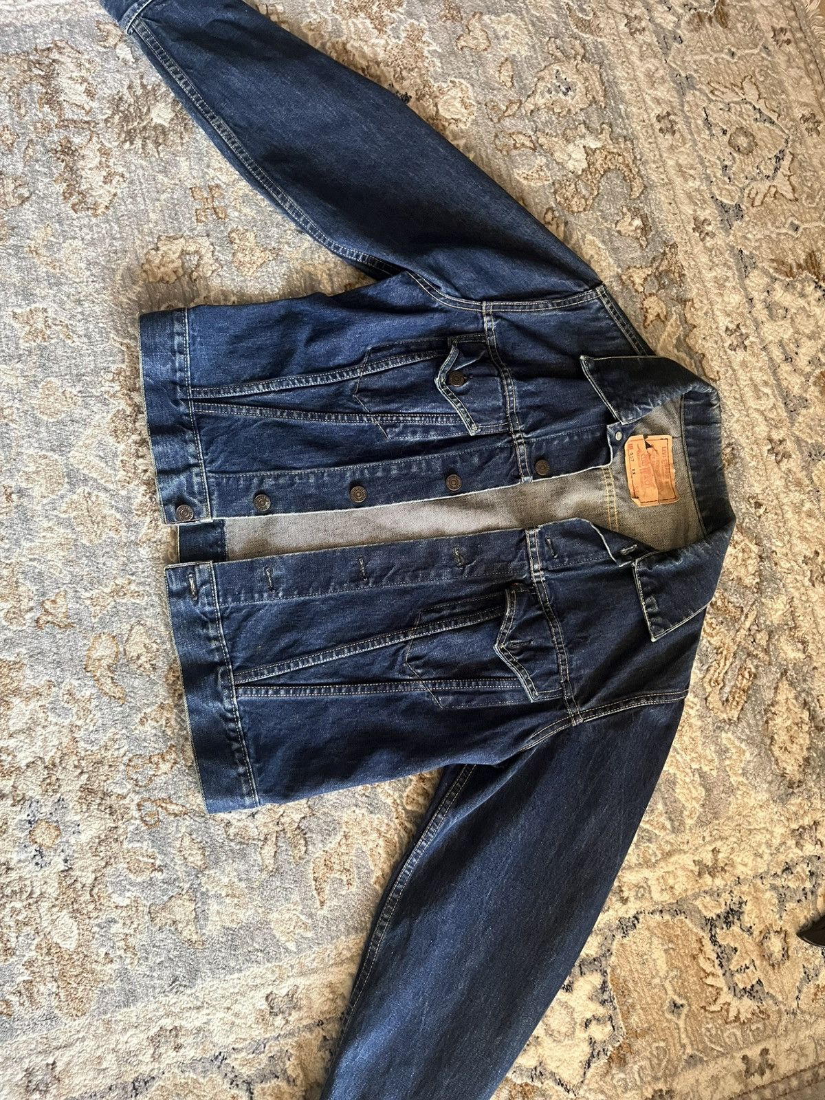 Levi's BIG E TYPE III 557XX DENIM JACKET 60’S TRUCKER D STAMPED 42 Size US S / EU 44-46 / 1 - 2 Thumbnail
