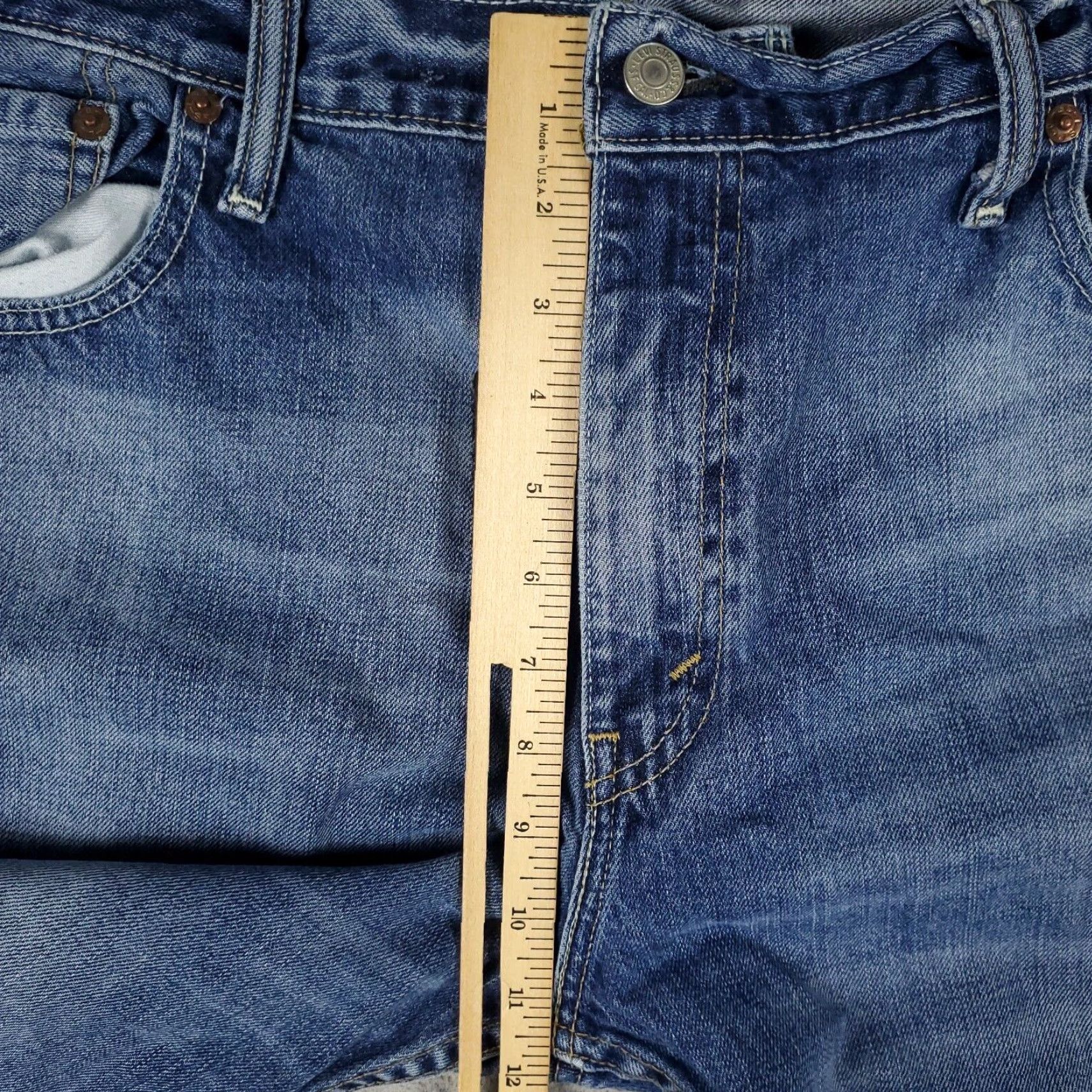 Levi's Levis 569 Jeans Mens Blue Straight Leg 36x30 Regular Fit Denim Pants Size US 36 / EU 52 - 4 Thumbnail