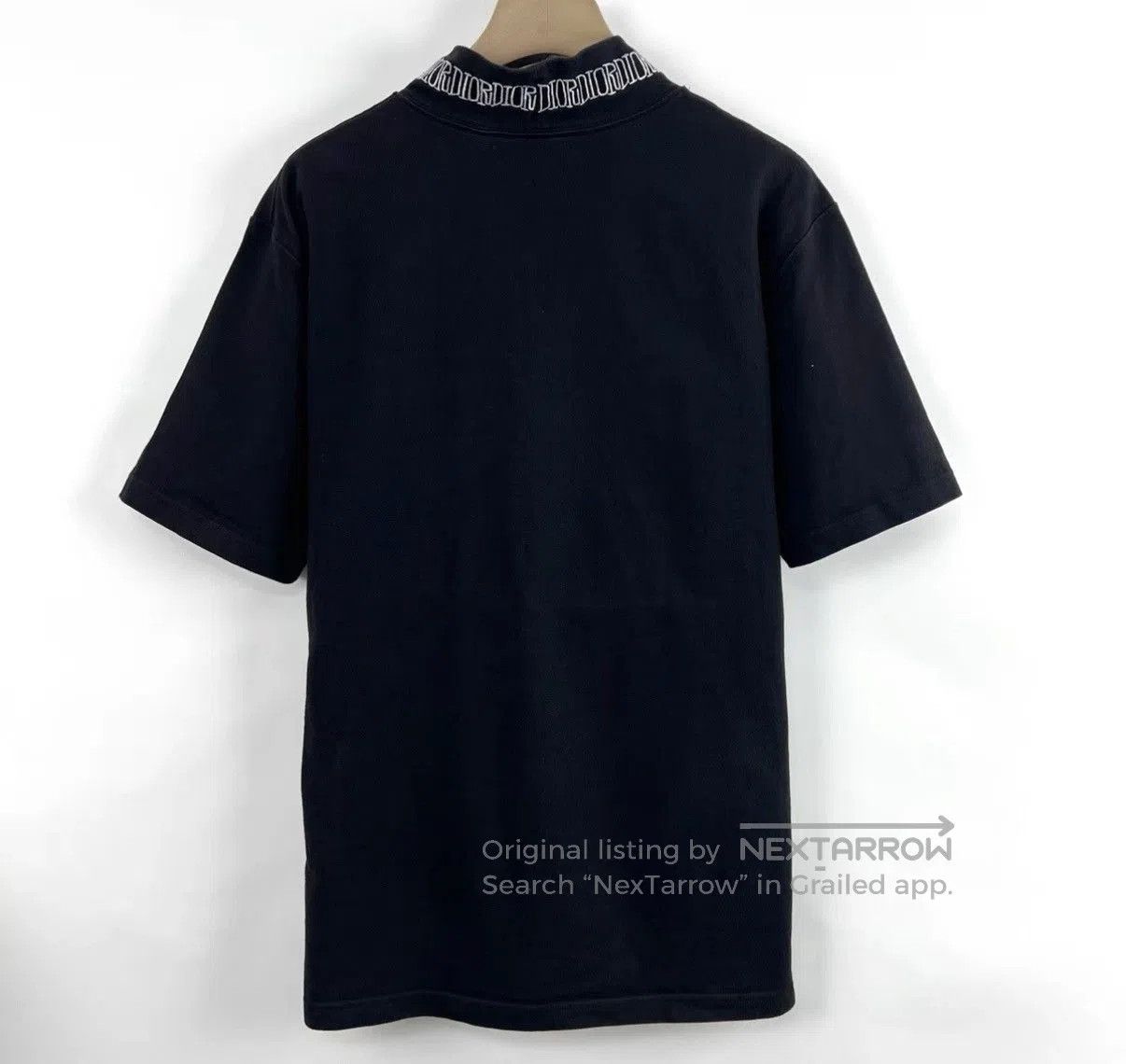 Dior Black Short-Sleeve Shirt with Embroidered Chest Design. Size US XXS / EU 40 - 2 Thumbnail