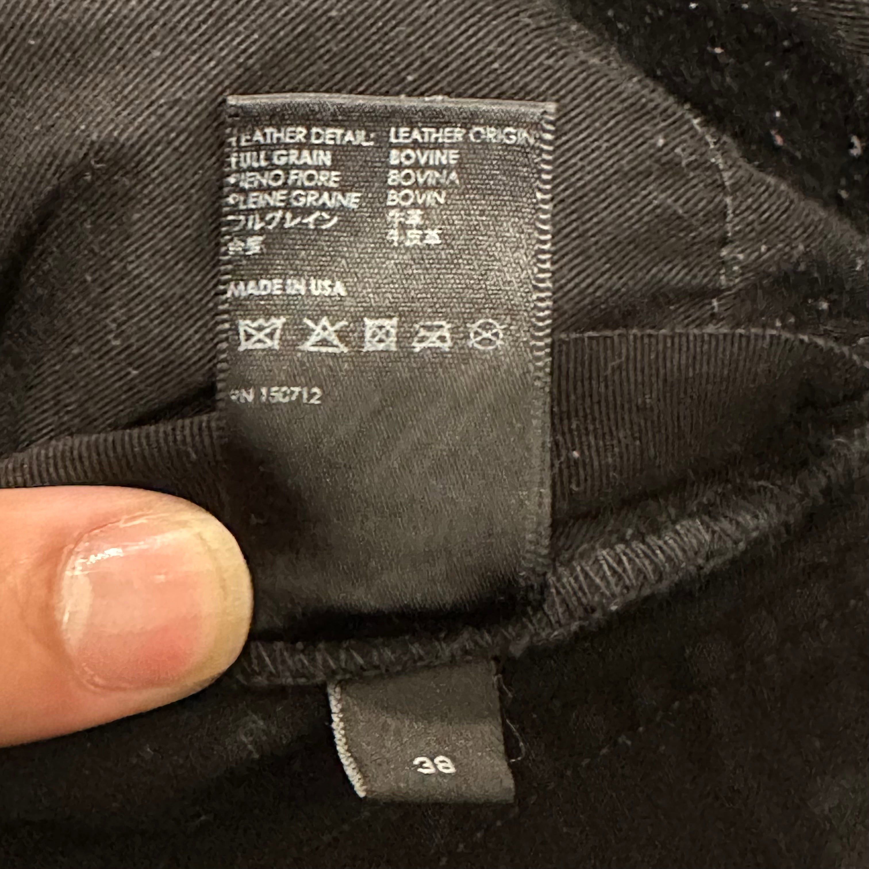 Amiri Amiri MX1 Black Leather Black Denim Jeans Sz 38 Size US 38 / EU 54 - 5 Thumbnail