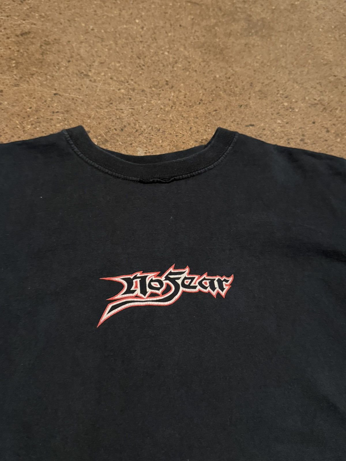 Vintage Vintage no fear “winning hand” Y2K grail black faded tee Size US XL / EU 56 / 4 - 3 Thumbnail
