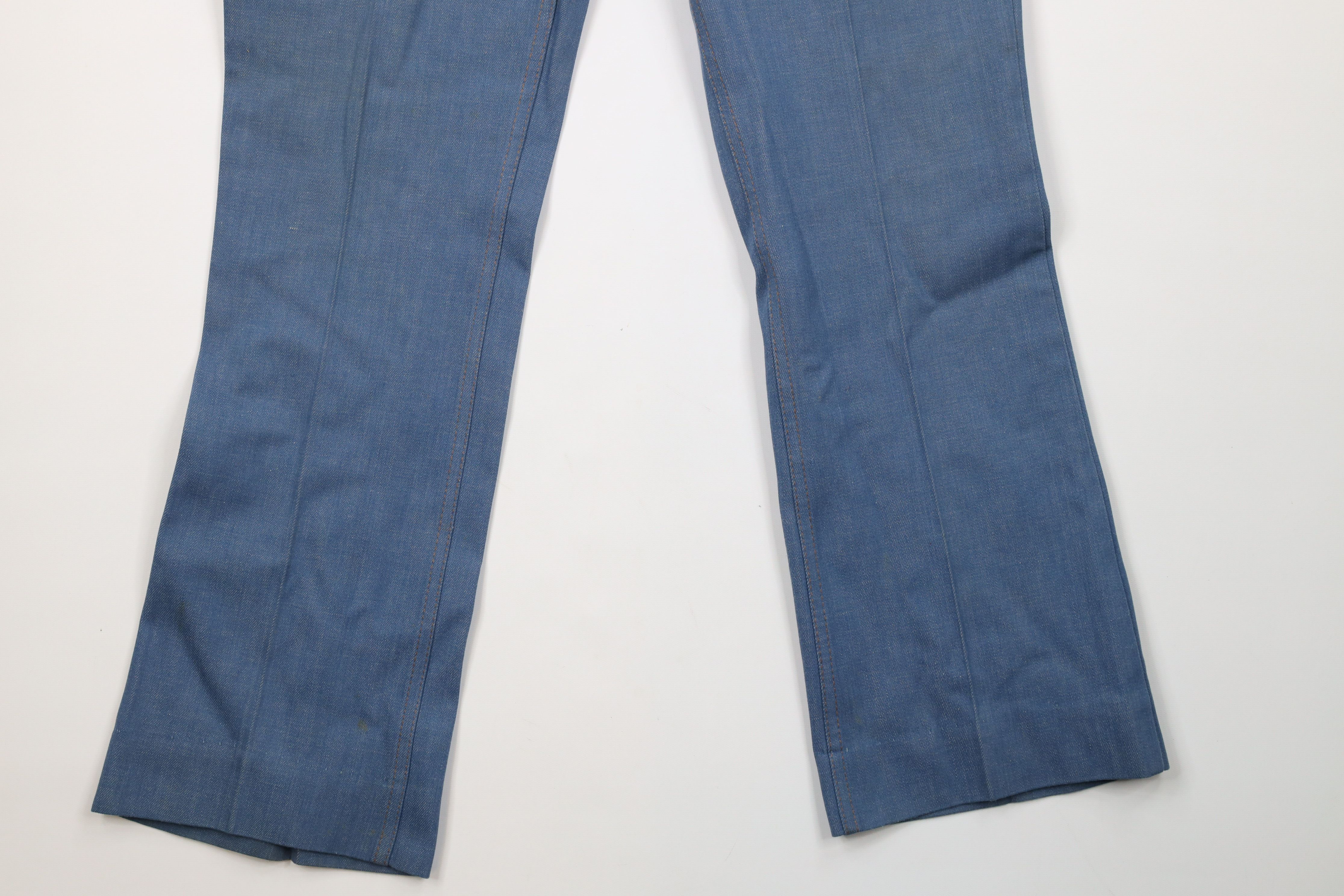 Vintage Vintage 70s Wrangler Wide Leg Bell Bottoms Denim Jeans USA Size US 34 / EU 50 - 4 Thumbnail