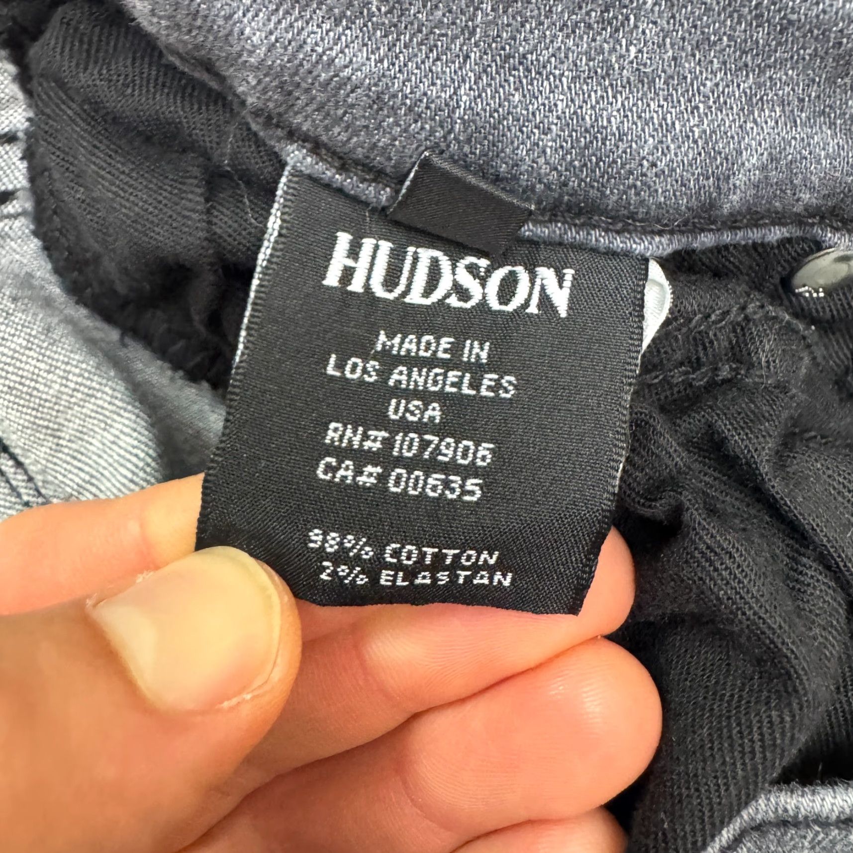 Hudson HUDSON Nico Jeans Denim Skinny Mid Rise Women 26 Gray Stone Wash 28x30 City Streetwear Modern Size 26" / US 2 / IT 38 - 7 Thumbnail