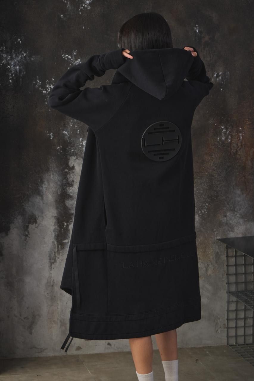 La Haine Inside Us LA HAINE INSIDE US Minimalist Paneled Zip Hooded Long Parka Size US M / EU 48-50 / 2 - 4 Thumbnail
