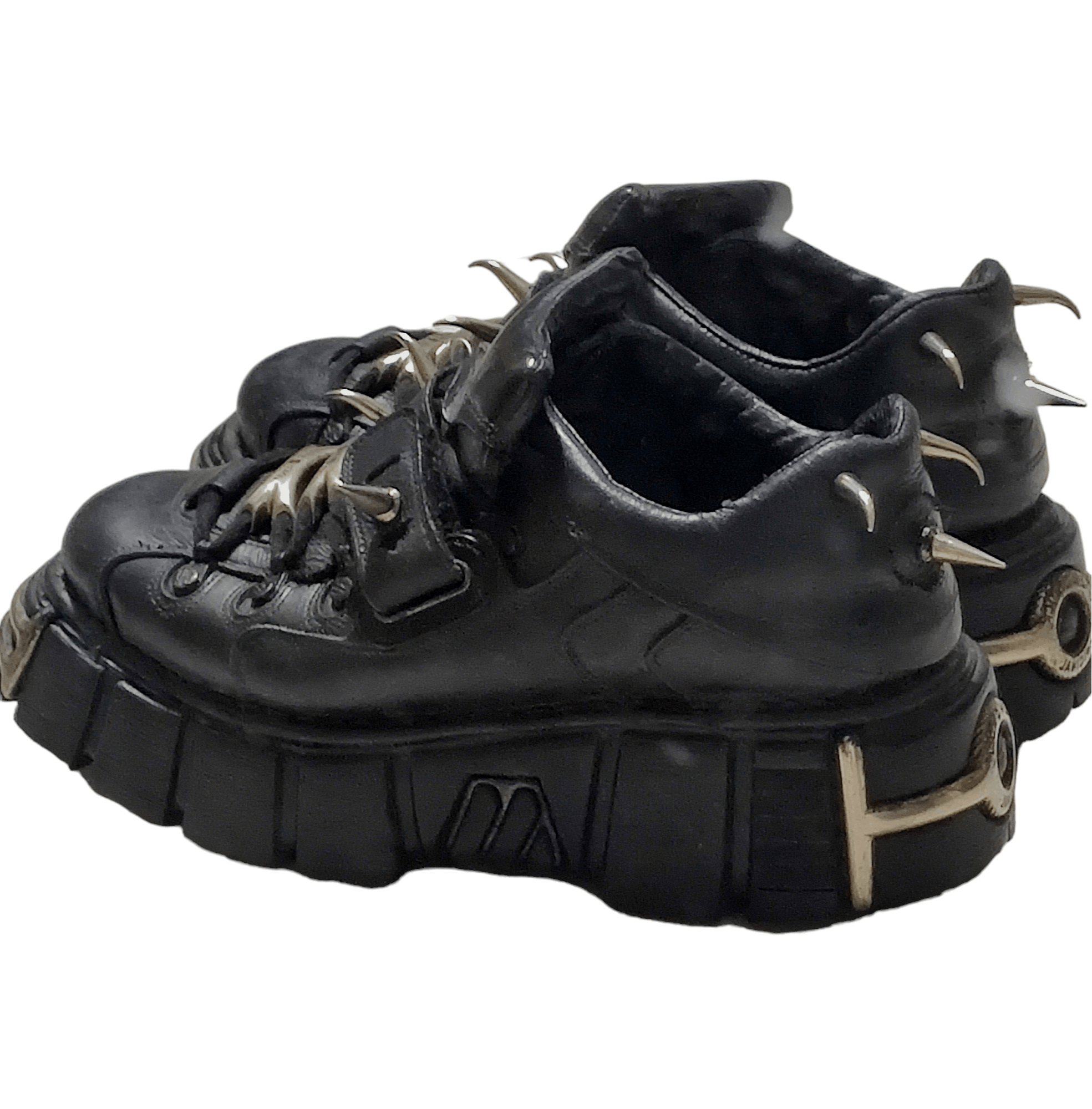New Rock Vintage Authentic New Rock Spike Boots Platform Shoes Size US 9 / EU 42 - 3 Thumbnail
