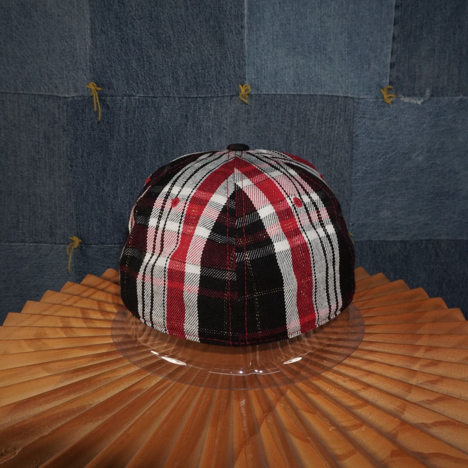 MLB OSFA - Vintage / Y2K Plaid Embroidered Oakland A's Snap Hat Size ONE SIZE - 4 Thumbnail