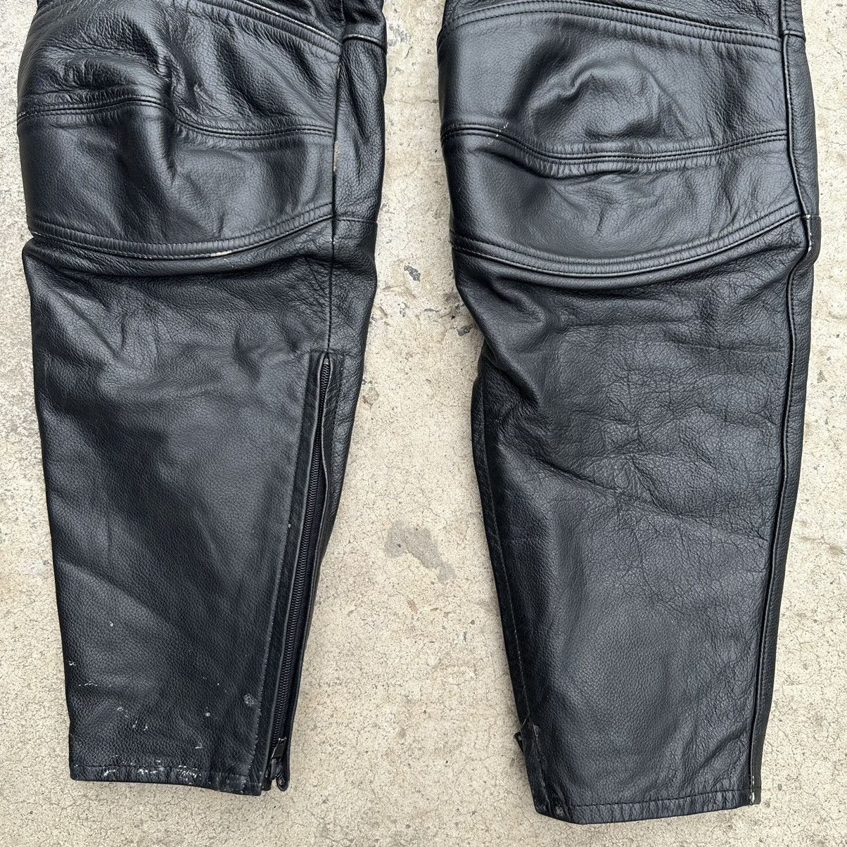 Vintage Vintage Moto Leather Pants Size 54 Style USA Y2K 00s Size US 38 / EU 54 - 3 Thumbnail