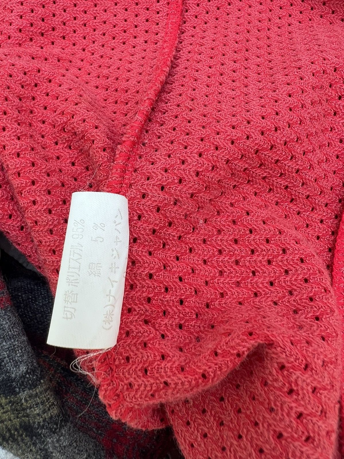 Vintage 80s Nike Hybrid Mesh Red Tracktop Sweater
