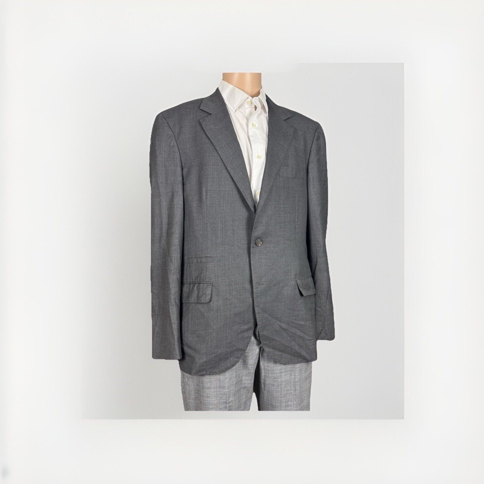 Brunello Cucinelli Brunello Cucinelli Charcoal Wool Sportcoat Jacket 54 IT 44 Size 44R - 1 Thumbnail