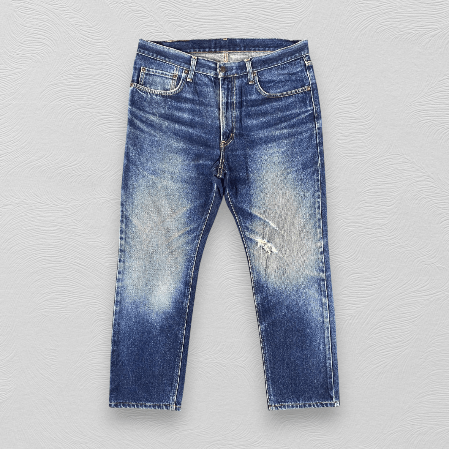Edwin Edwin 402 Jeans Faded Blue Ripped Denim KJ3413 Size US 36 / EU 52 - 1 Thumbnail