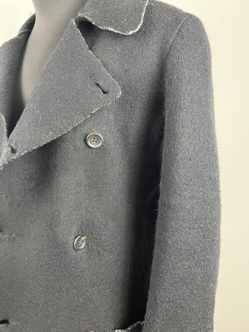 Yohji Yamamoto Worn Condition Archival Yohji Yamamoto Distressed Wool Coat Size US XS / EU 42 / 0 - 5 Thumbnail