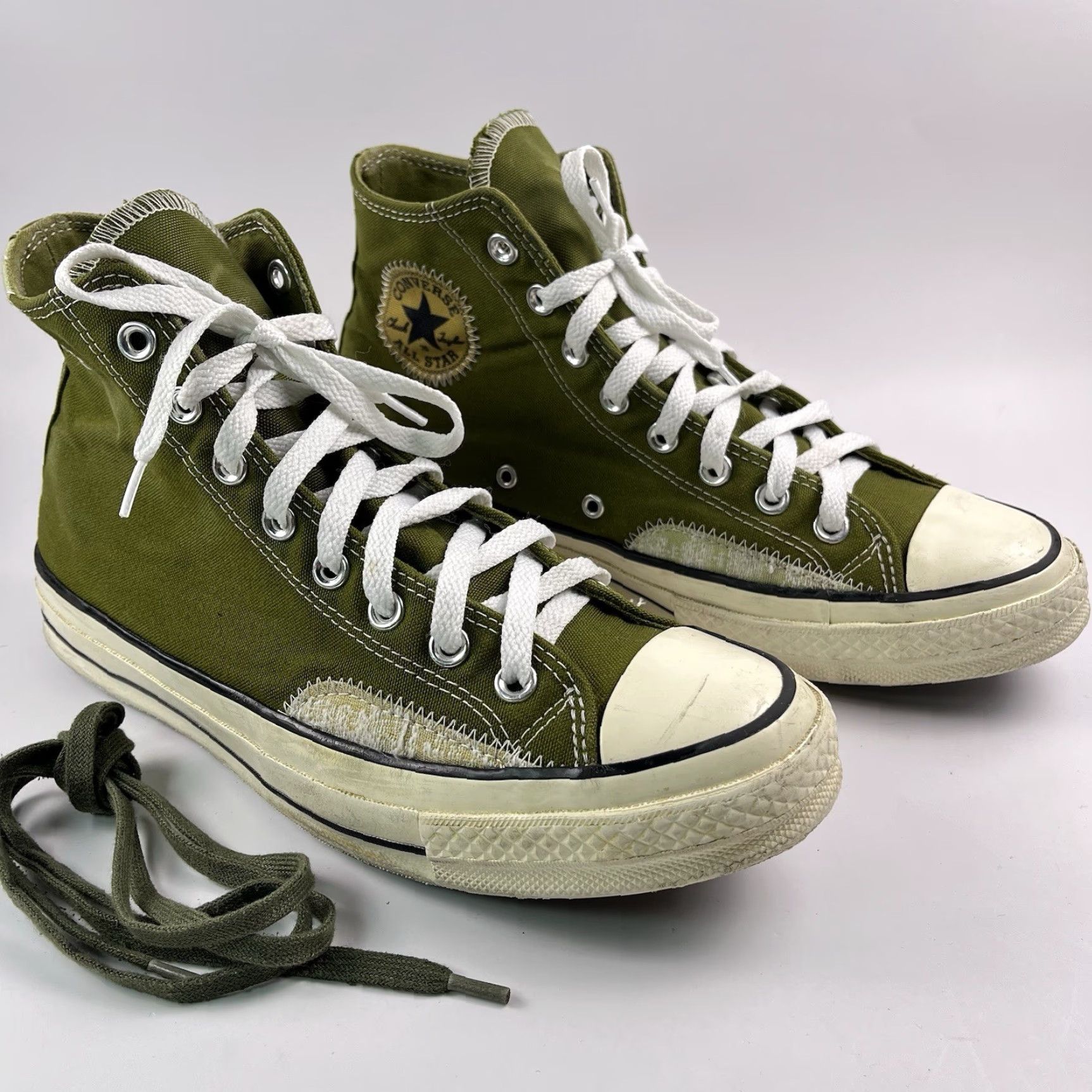 Converse Converse Chuck 70 High Top Patch Olive Men 9.5 Boots Basketball US 9.5 EU 43 Size US M / EU 48-50 / 2 - 2 Thumbnail