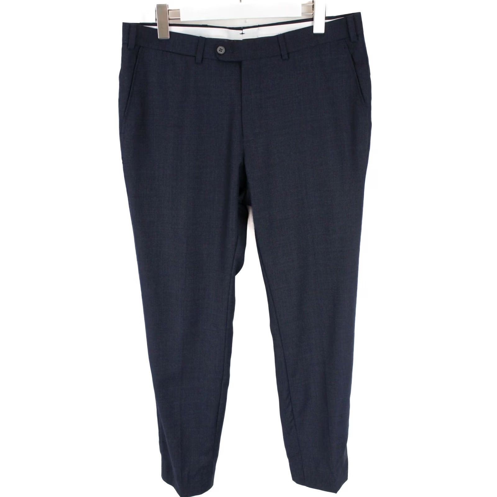 Suitsupply Suitsupply Brescia Trousers Men UK 38 / W35 Wool Tapered Pleated Blue Dress Pants Pants, Trousers, Men, Wool, Blue, 38/35, Tapered, Pleated Size US 38 / EU 54 - 2 Thumbnail
