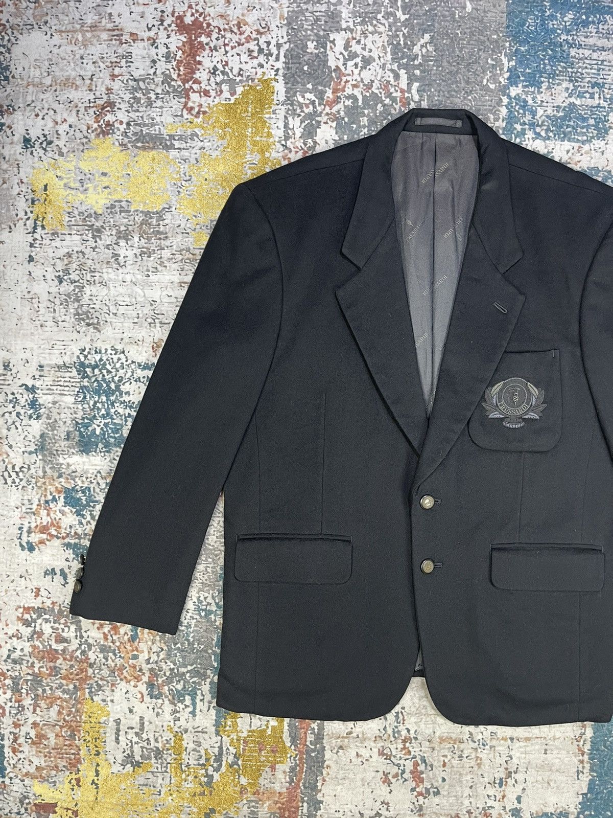 Trussardi Vintage Trussardi Single Breasted Wool Blazer Jacket Size US M / EU 48-50 / 2 - 3 Thumbnail