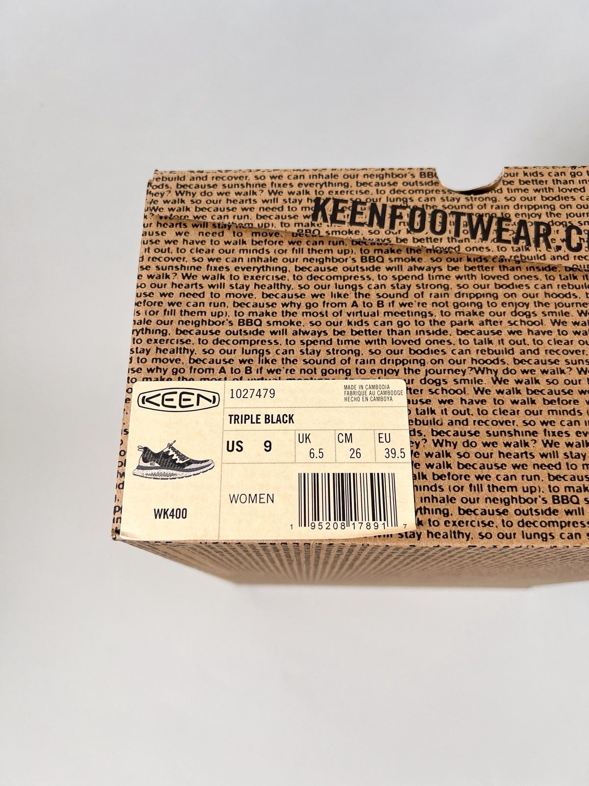 KEEN NEW Keen WK400 Triple Black Walking Sneaker Size US 8.5 / IT 38.5 - 12 Thumbnail