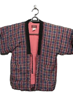 Flannel Vintage Kimono Hanten Size US M / EU 48-50 / 2 - 1 Thumbnail