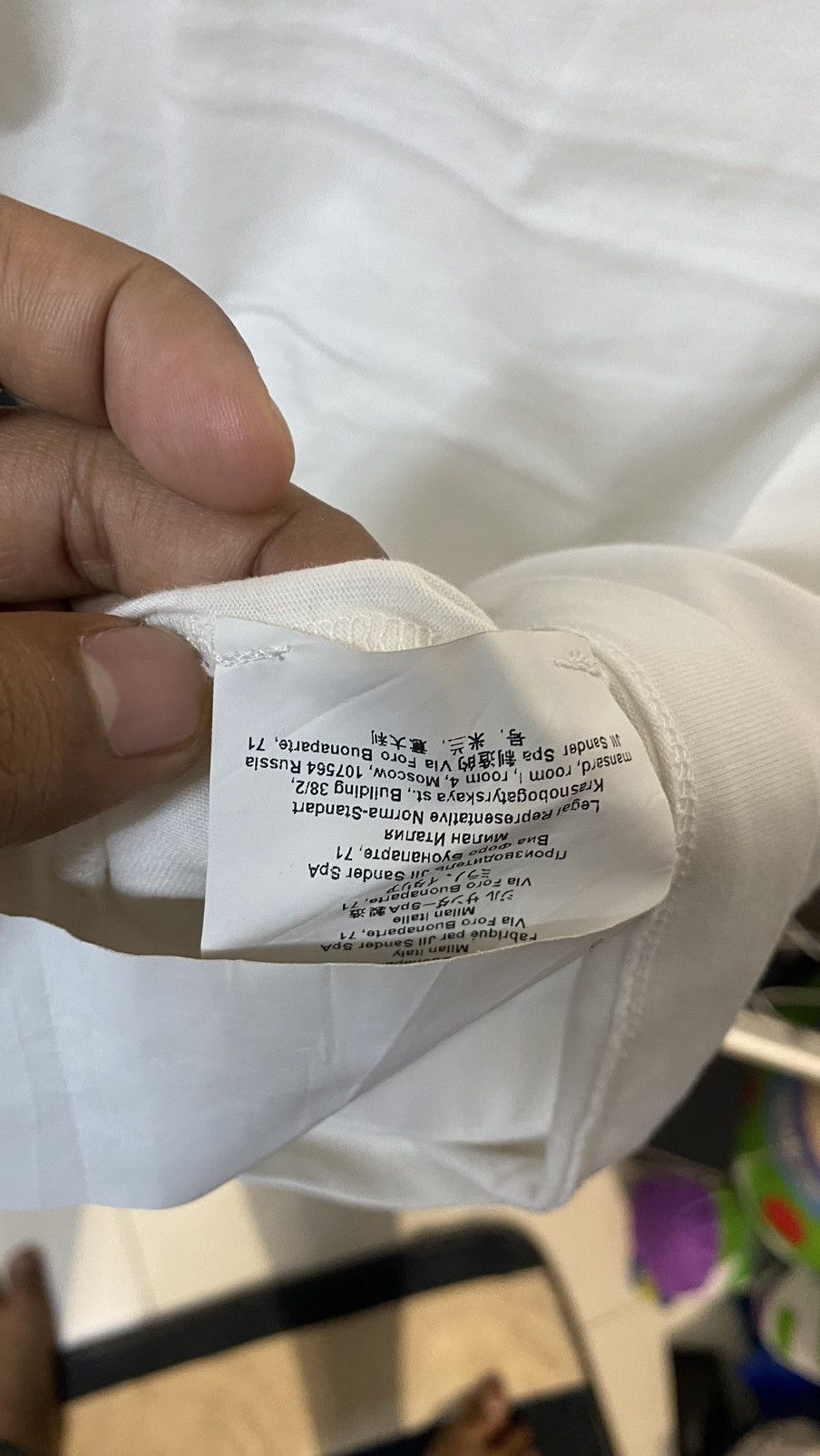 Designer × Jil Sander JIL SANDER INNER TSHIRT PATCH MEDIUM Size US M / EU 48-50 / 2 - 8 Thumbnail