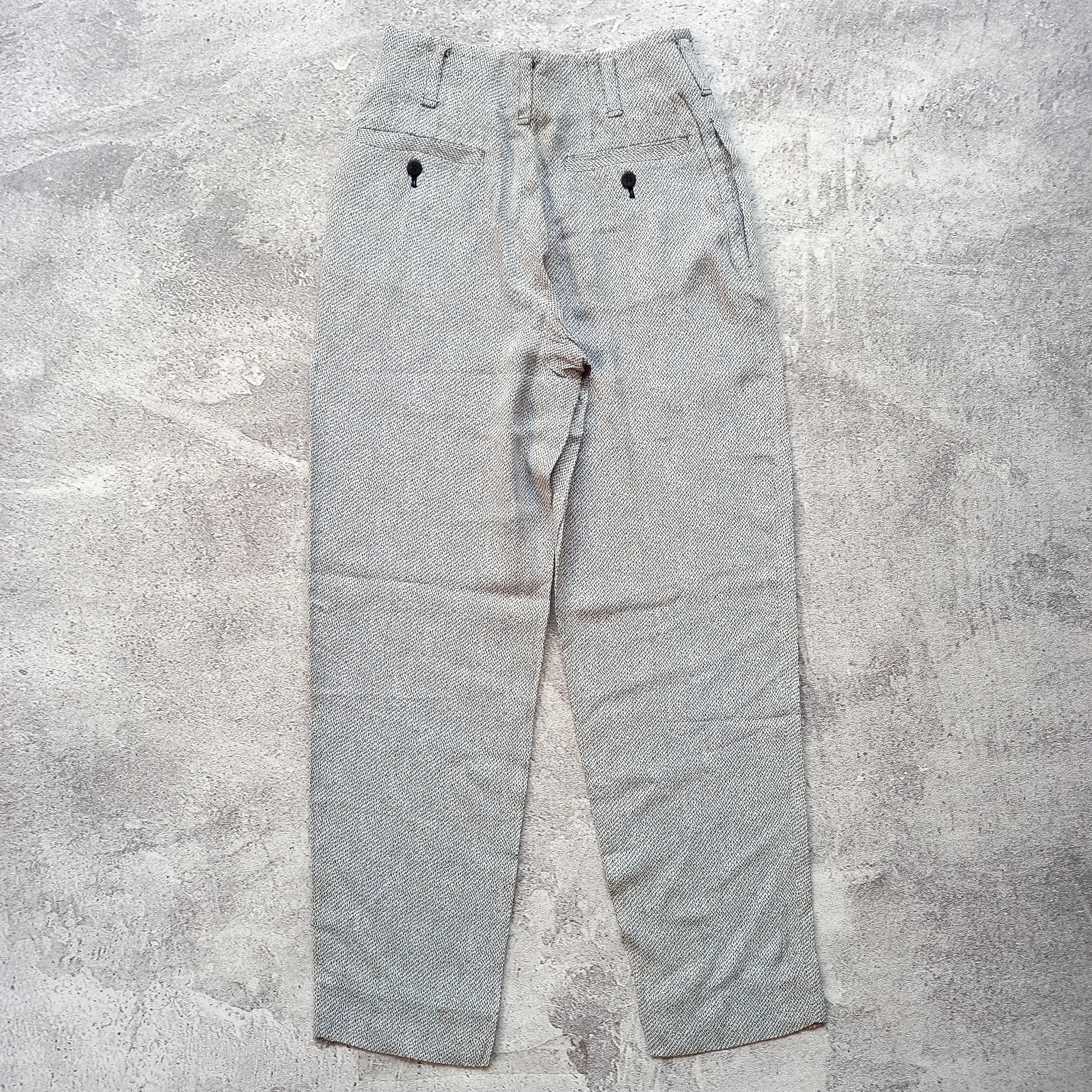 Issey Miyake 1990s Issey Miyake - High Waist Pattern Trouser Pants Size 26" / US 2 / IT 38 - 9 Thumbnail