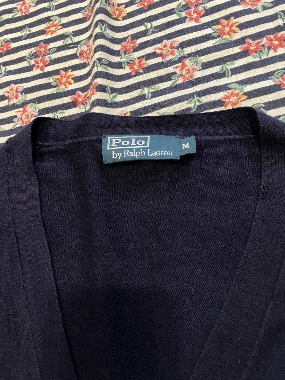 Polo Ralph Lauren Vintage Polo Ralph Lauren Cardigan Navy Logo Size M Size US M / EU 48-50 / 2 - 2 Thumbnail