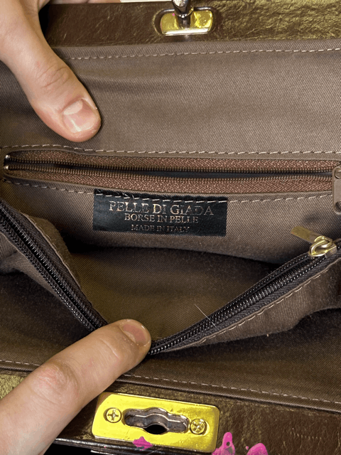 Vintage Brown leather bag (custom) Size ONE SIZE - 3 Thumbnail