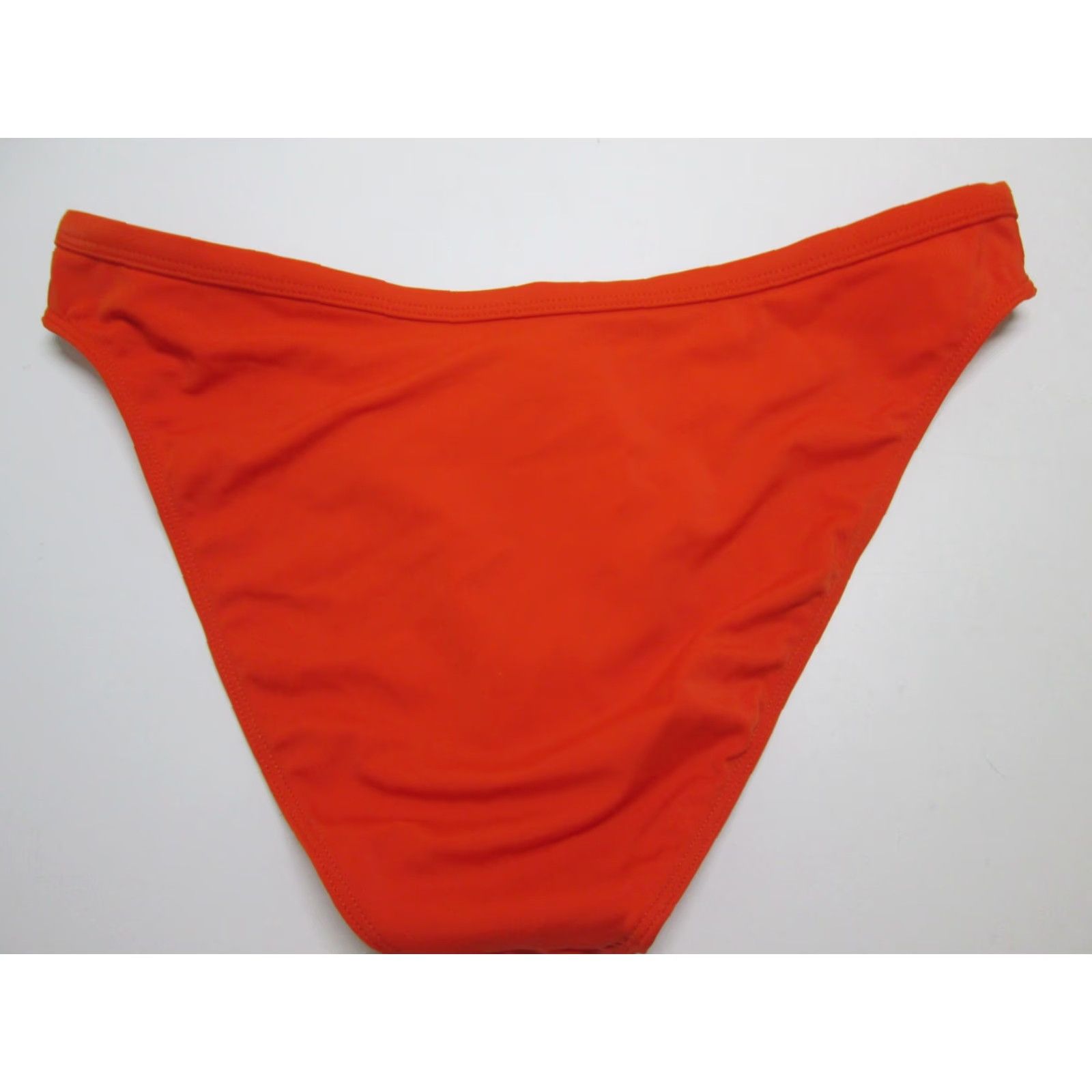 Vintage Out From Under Womens Size S Red Cheeky Bikini Bottom Swimwear Beachwear Solid Pattern Size 28" / US 6 / IT 42 - 2 Thumbnail