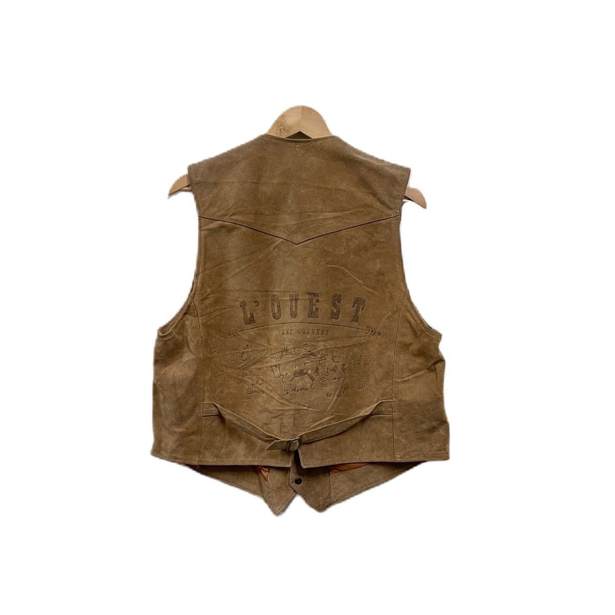 Genuine Leather Vintage Cowboys Genuine leather vest Size US M / EU 48-50 / 2 - 1 Thumbnail