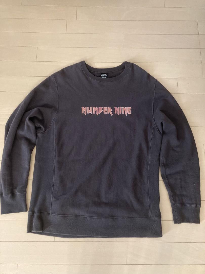 Number (N)ine Heavy Metal Logo Sweatshirt Size US L / EU 52-54 / 3 - 1 Thumbnail