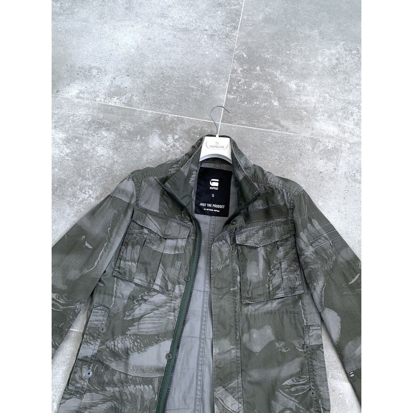 G-Star Men's G-STAR Raw Camo Overshirt Military Coat Jacket S EU 46 Size US S / EU 44-46 / 1 - 7 Thumbnail