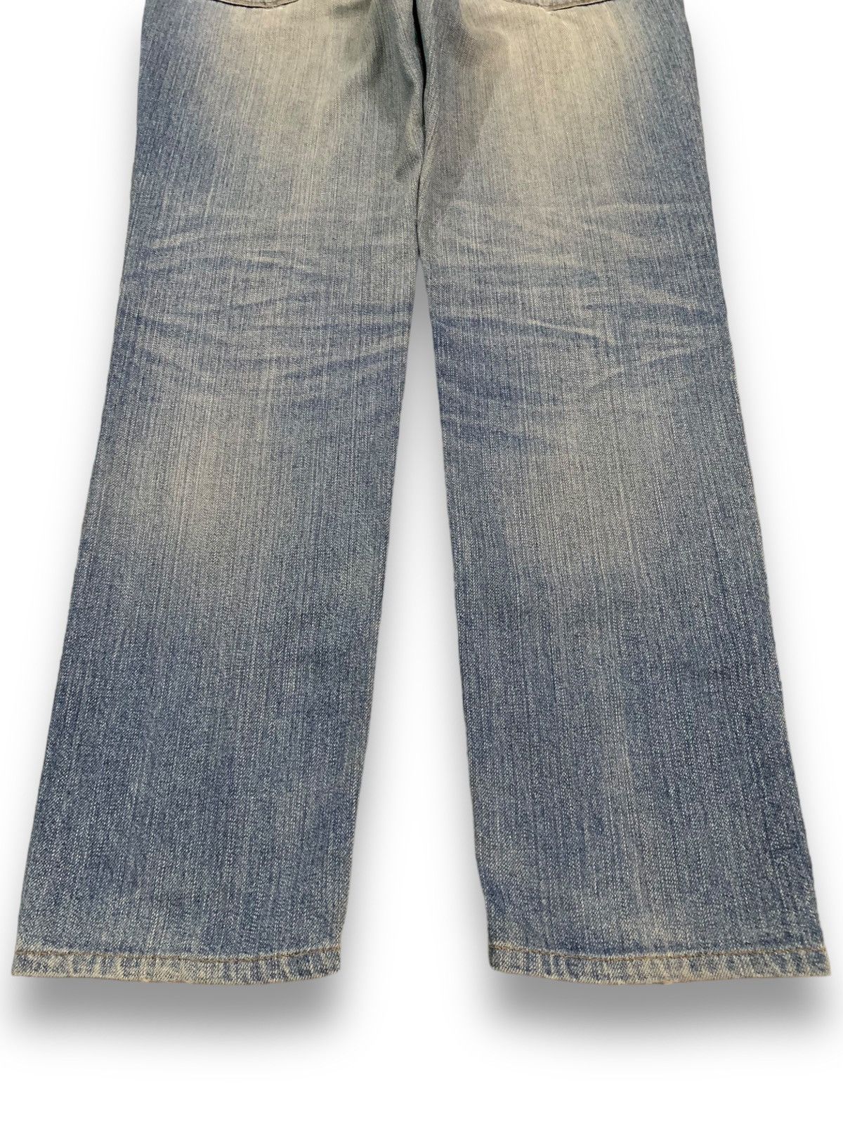 Morgan Homme Vintage Morgan Homme Selvedge Blue Washed Distressed Jeans Size US 30 / EU 46 - 14 Thumbnail