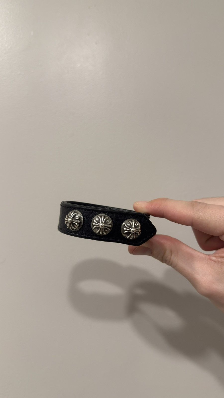 Chrome Hearts Chrome Hearts 3 Button Leather Snap Bracelet Size ONE SIZE - 1 Thumbnail