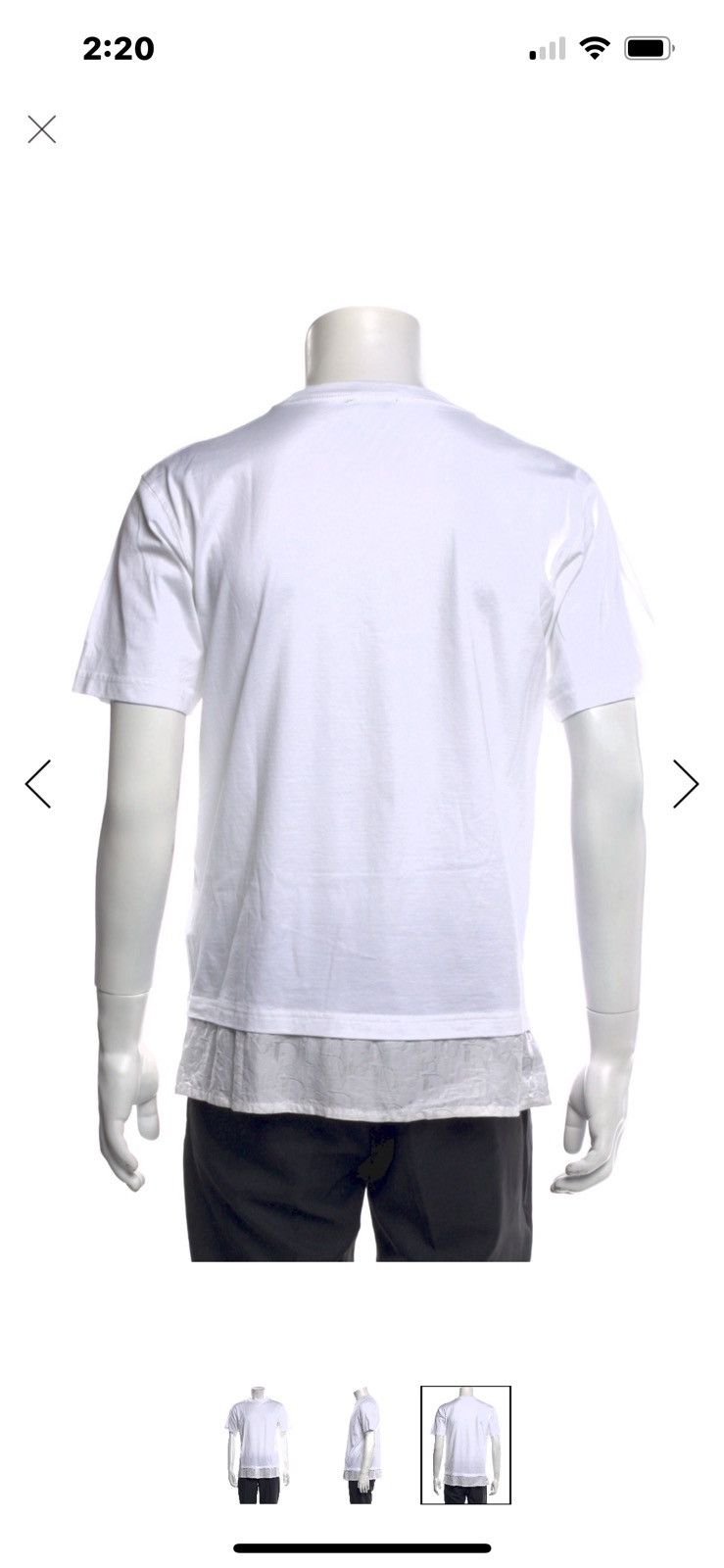 Dior Dior double-layer letter T-shirt Size US S / EU 44-46 / 1 - 9 Thumbnail