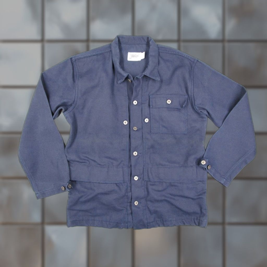 Tenderloin VINTAGE Tenderloin Jacket Mens Medium Navy Blue Chore Workwear Military Made in USA Size US M / EU 48-50 / 2 - 1 Thumbnail