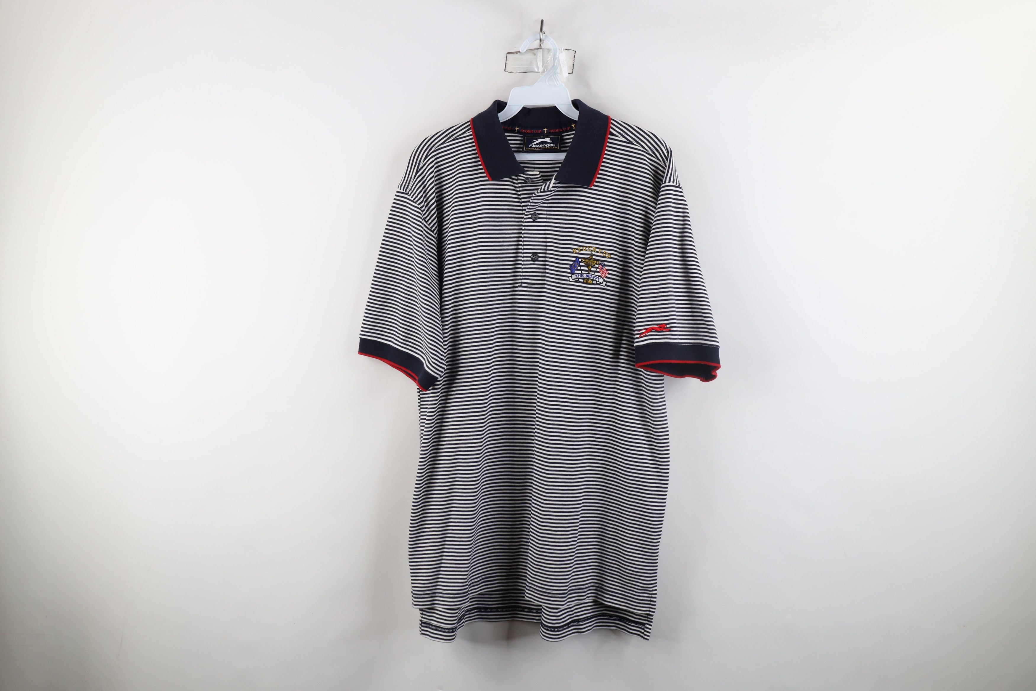 Vintage Vintage Y2K 2002 Ryder Cup The Belfry Striped Golf Polo Size US M / EU 48-50 / 2 - 1 Thumbnail
