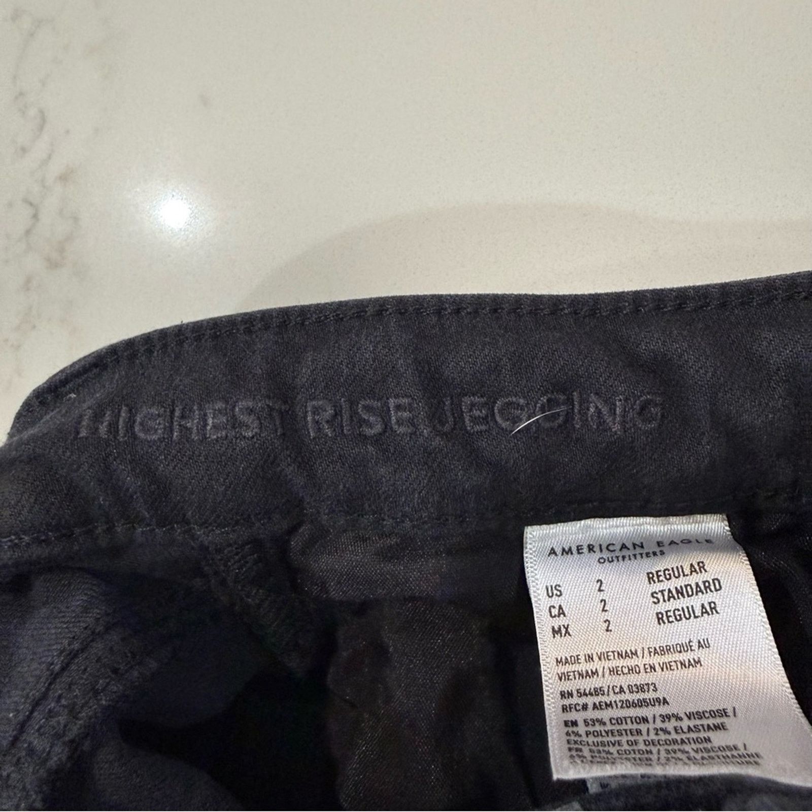 American Eagle Outfitters American Eagle NextLevel Stretch HighWaist Jeggings Womens 2 Size 26" / US 2 / IT 38 - 11 Thumbnail