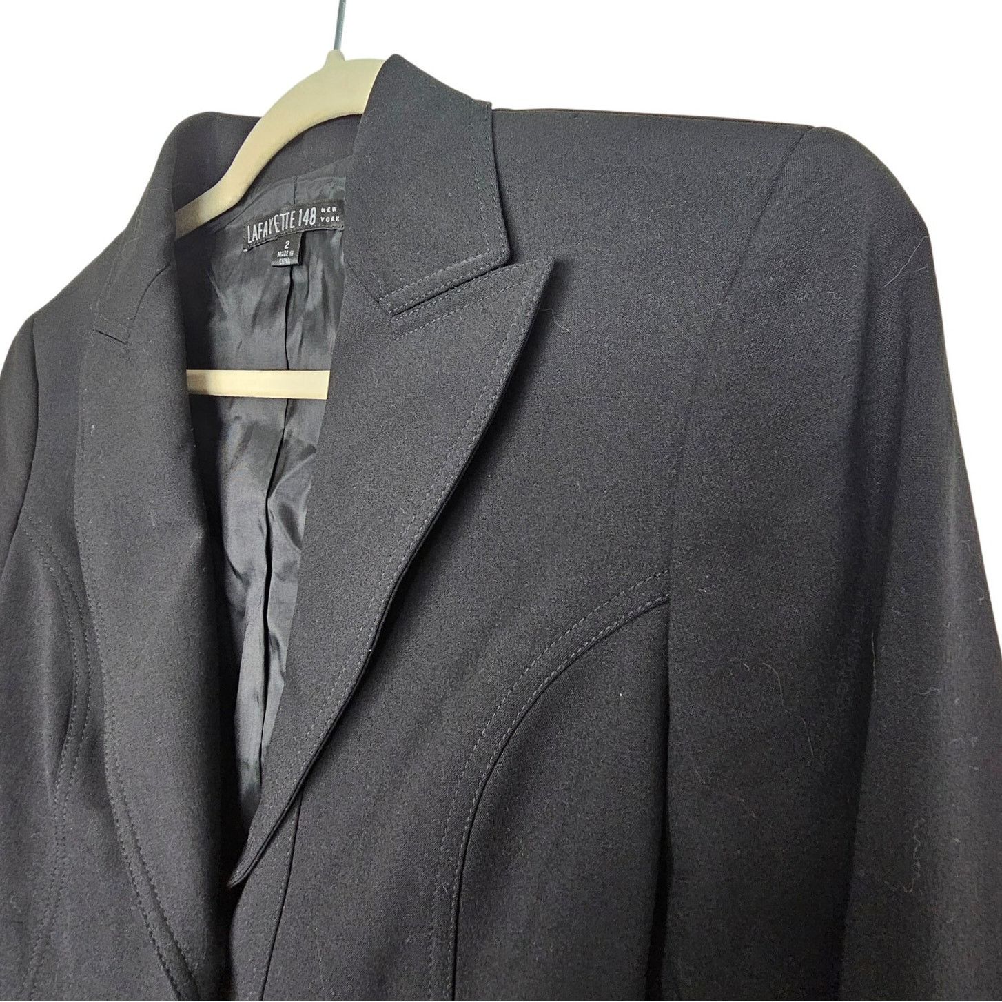 Lafayette 148 Lafayette 148 Women Wool Blazer Sz 2 Classic Designer Career Size XS / US 0-2 / IT 36-38 - 5 Thumbnail