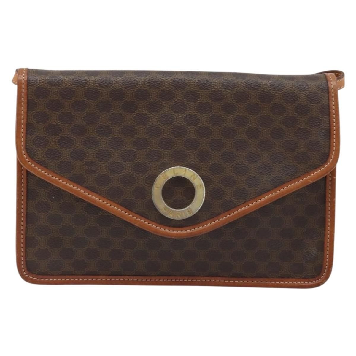 Celine Celine Vintage Macadam Circle Logo Canvas and Leather Size ONE SIZE - 1 Thumbnail