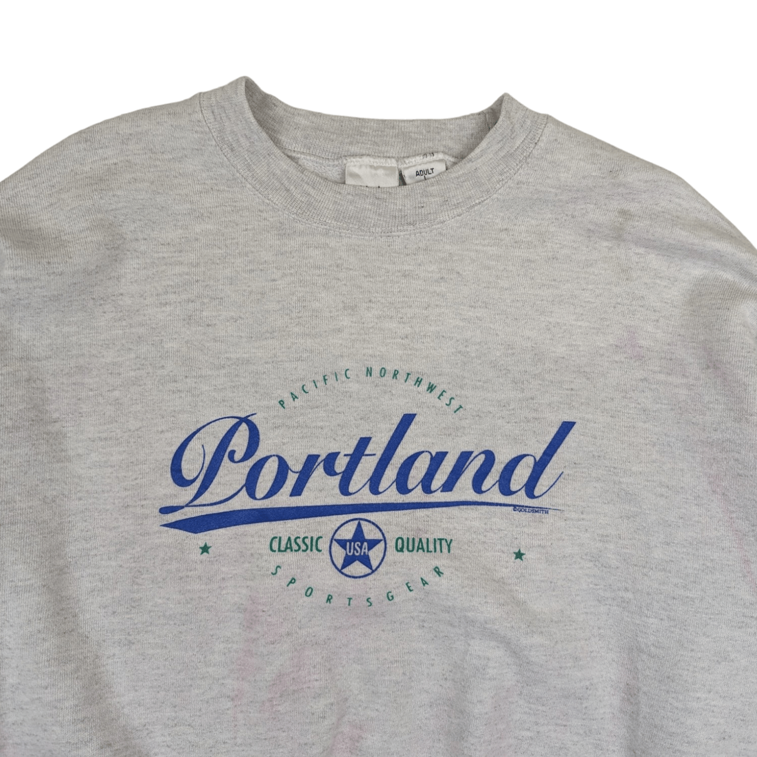 Vintage Vintage 90's PORTLAND Goldsmith Mj Soffe Jumper Sweatshirt Size US L / EU 52-54 / 3 - 3 Thumbnail