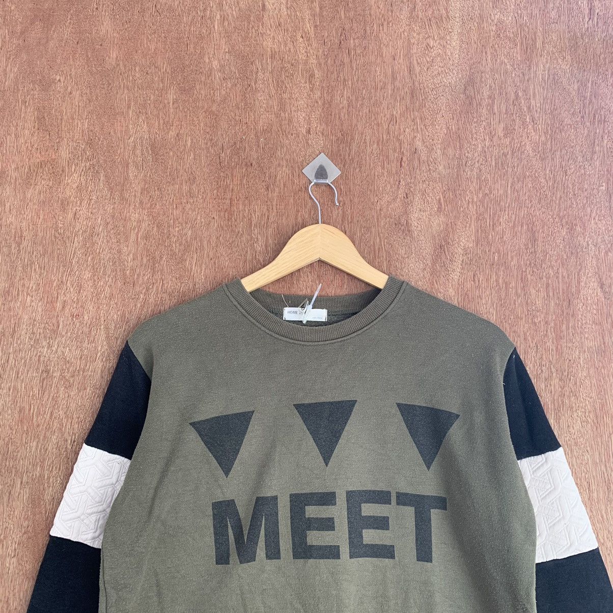 Vintage Vintage Home Run Green Sweatshirt #K01487 Size US M / EU 48-50 / 2 - 2 Thumbnail