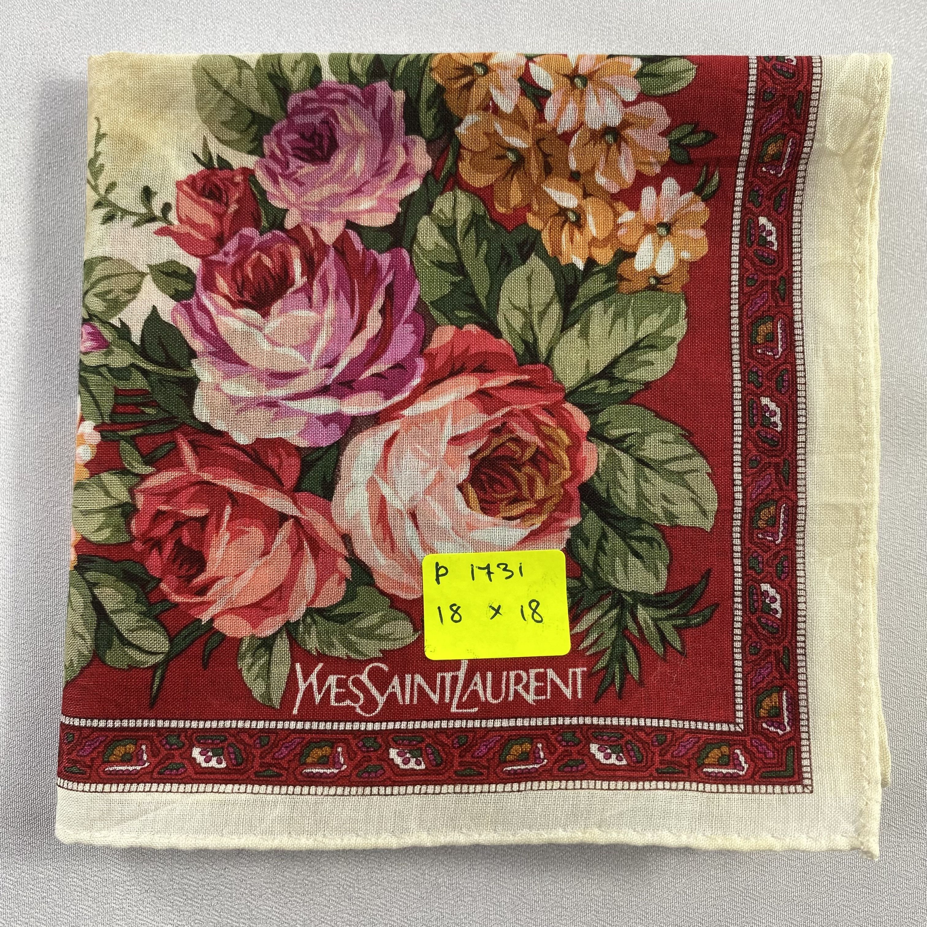 Vintage Yves Saint Laurent Bandana/ Handkerchief / Neckerchief-P1731 Size ONE SIZE - 8 Thumbnail