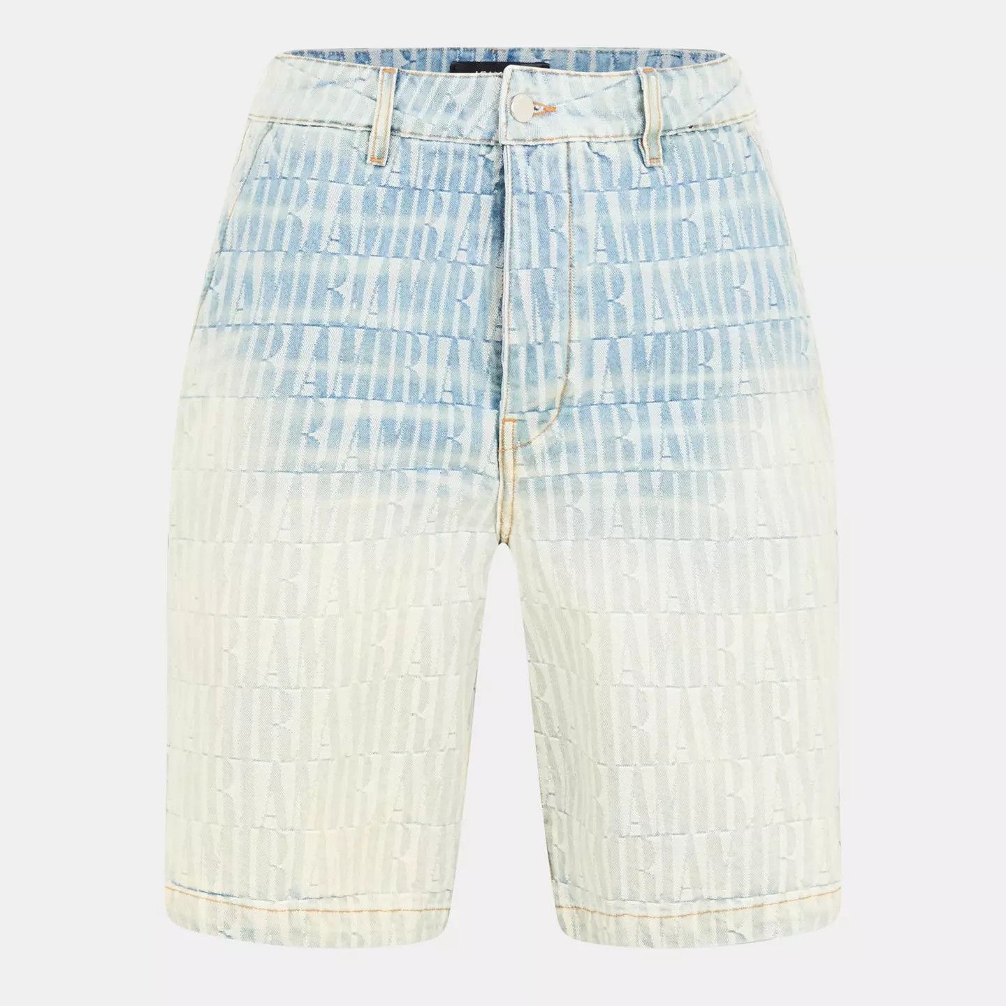 Amiri o1g2r1mq0426 Jacquard Denim Shorts in Multicolor Size US 34 / EU 50 - 1 Thumbnail