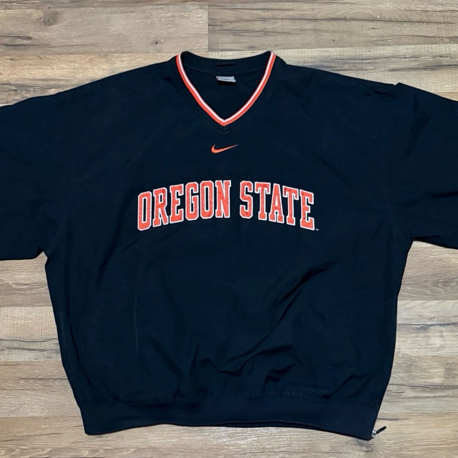 Nike Y2K Nike Team Oregon State Center Swoosh Windbreaker Size US L / EU 52-54 / 3 - 2 Thumbnail