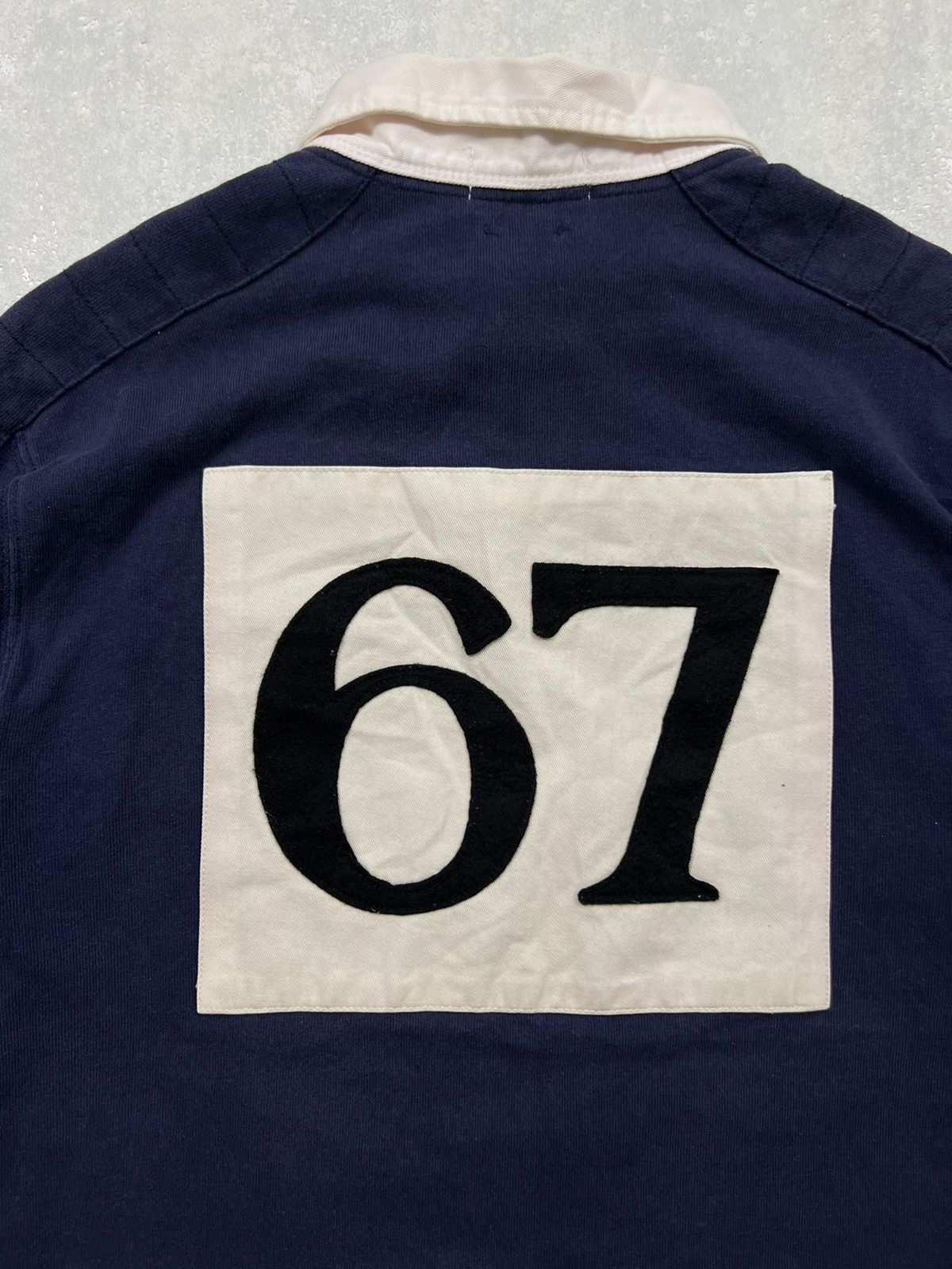 Polo Ralph Lauren 00's RALPH LAUREN BIG BACK LOGO FADED LONGSLEEVE POLO Size US S / EU 44-46 / 1 - 7 Thumbnail